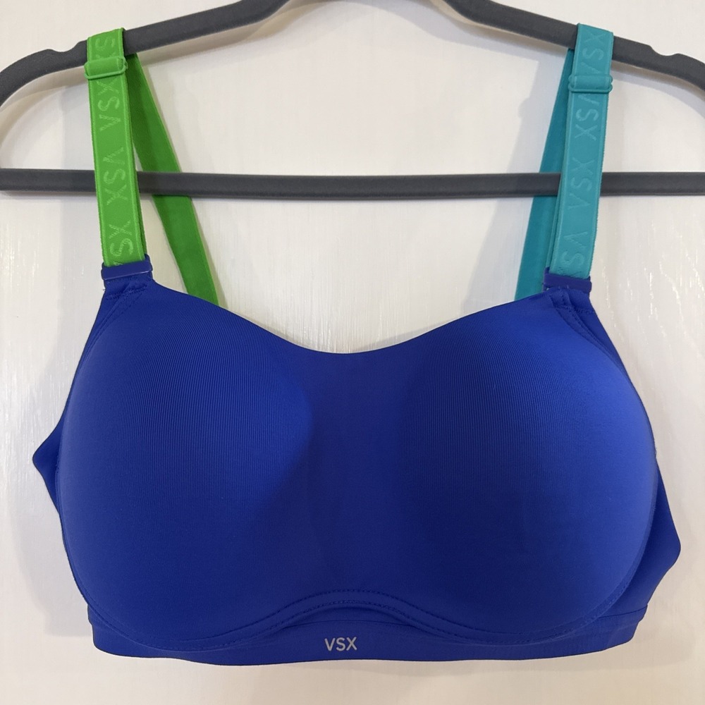 Victoria's Secret SPORT‎ Bra Lightweight Workout Sports 34C Colorblock NWOT Blue